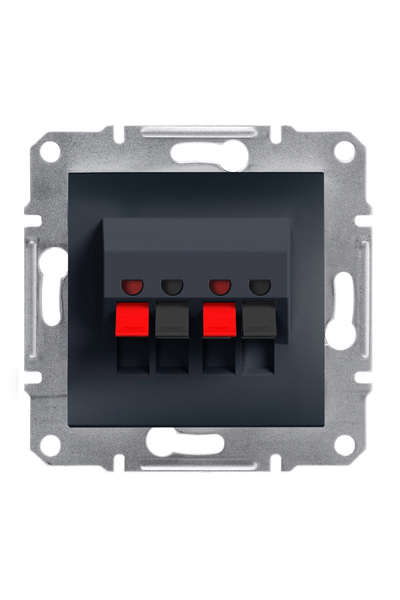 Schneider Electric - Schneider EPH5700171 Asfora Plus İkili Çerçevesiz Vidasız Antrasit Hoparlör Prizi Schneider Electric - Schneider EPH5700171 Asfora Plus İkili Çerçevesiz Vidasız Antrasit Hoparlör Prizi