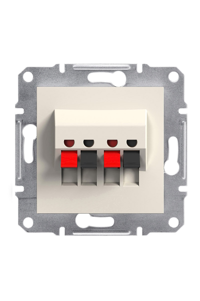 Schneider Electric - Schneider EPH5770123 Asfora 2li Çerçevesiz Vidasız Krem Hoparlör Prizi Schneider Electric - Schneider EPH5770123 Asfora 2li Çerçevesiz Vidasız Krem Hoparlör Prizi