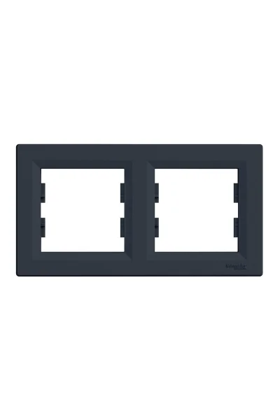 Schneider Electric - Schneider Eph5800271 Asfora 2li Antrasit Yatay Çerçeve