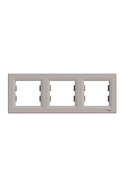 Schneider EPH5800369 Üçlü Asfora Bronz Yatay Çerçeve - Thumbnail