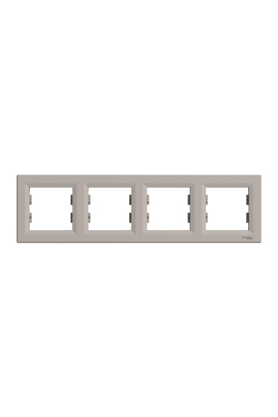 Schneider EPH5800469 Asfora 4lü Bronz Yatay Çerçeve - Thumbnail