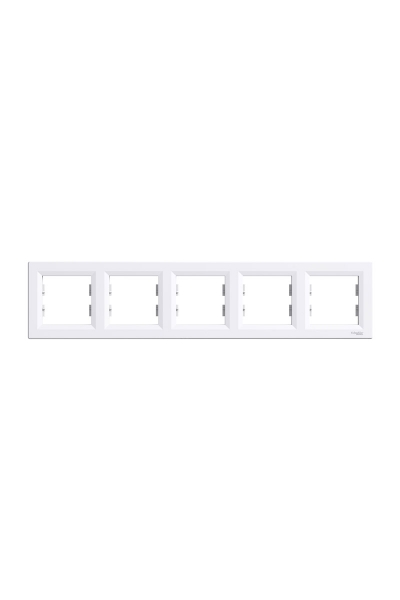 Schneider Electric - Schneider EPH5800521 Asfora 5li Yatay Beyaz Çerçeve Schneider Electric - Schneider EPH5800521 Asfora 5li Yatay Beyaz Çerçeve