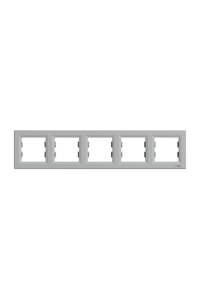 Schneider Electric - Schneider EPH5800561 Asfora Beşli Alüminyum Yatay Çerçeve