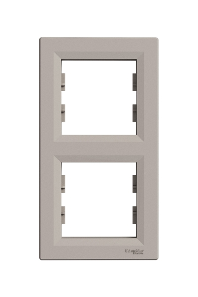 Schneider EPH5810269 İkili Asfora Bronz Dikey Çerçeve - Thumbnail