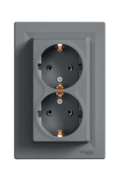 Schneider Electric - Schneider EPH9900162 Asfora Çelik 2li Topraklı Priz Schneider Electric - Schneider EPH9900162 Asfora Çelik 2li Topraklı Priz