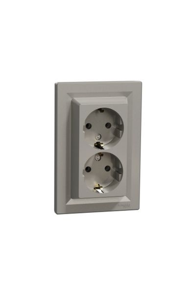 Schneider Electric - Schneider EPH9900169 Asfora Bronz 2li Topraklı Priz