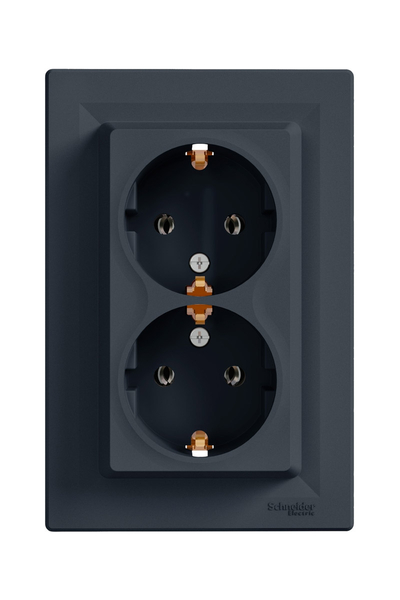 Schneider Electric - Schneider EPH9900171 Asfora Antrasit 2li Topraklı Priz Schneider Electric - Schneider EPH9900171 Asfora Antrasit 2li Topraklı Priz