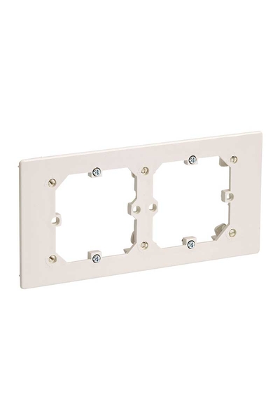 Schneider Electric - Schneider ETK10196 Ultra 2li Yüksek Tip Kanal Üstü Anahtar Priz Montaj Kapağı