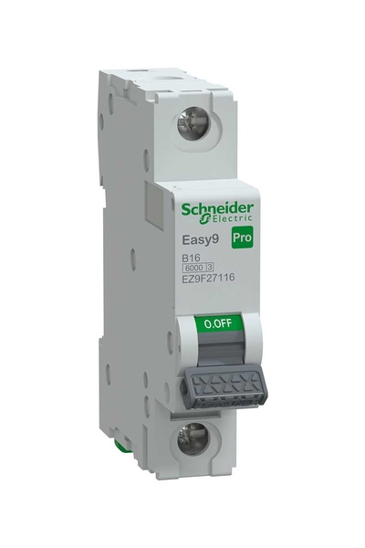 Schneider EZ9F27116 Easy 9 Pro 1P 16A 6 kA B Tipi Otomatik Sigorta