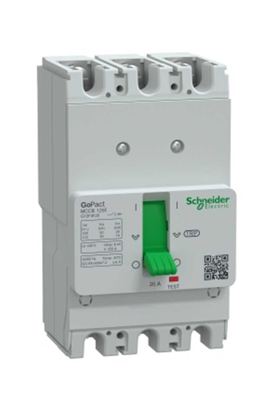Schneider Electric - Schneider G12F3F20 GoPact MCCB 125F 3P3D 20A Sabit Şalter Schneider Electric - Schneider G12F3F20 GoPact MCCB 125F 3P3D 20A Sabit Şalter