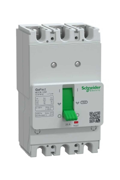 Schneider Electric - Schneider G12F3F25 GoPact MCCB 125F 3P3D 25A Sabit Şalter Schneider Electric - Schneider G12F3F25 GoPact MCCB 125F 3P3D 25A Sabit Şalter