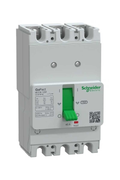 Schneider Electric - Schneider G12F3F40 GoPact MCCB 125F 3P3D 40A Sabit Şalter Schneider Electric - Schneider G12F3F40 GoPact MCCB 125F 3P3D 40A Sabit Şalter