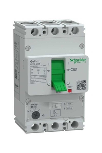 Schneider Electric - Schneider G20B3A40 GoPact MCCB 200B 3P3D 40A Ayar Sahalı Şalter Schneider Electric - Schneider G20B3A40 GoPact MCCB 200B 3P3D 40A Ayar Sahalı Şalter