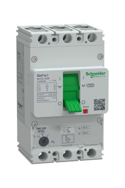 Schneider Electric - Schneider G20B3A63 GoPact MCCB 200B 3P3D 63A Ayar Sahalı Şalter Schneider Electric - Schneider G20B3A63 GoPact MCCB 200B 3P3D 63A Ayar Sahalı Şalter