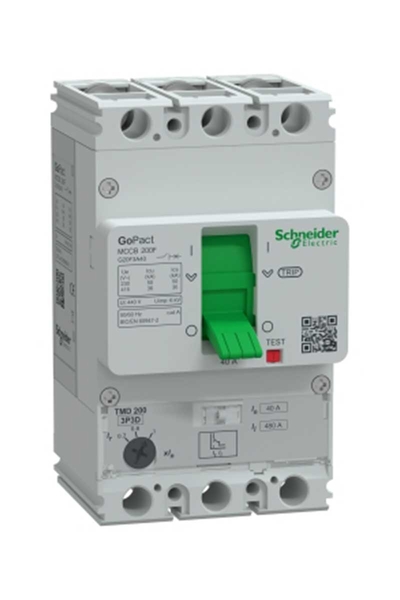 Schneider Electric - Schneider G20F3A40 GoPact MCCB 200F 3P3D 40A Ayar Sahalı Şalter Schneider Electric - Schneider G20F3A40 GoPact MCCB 200F 3P3D 40A Ayar Sahalı Şalter