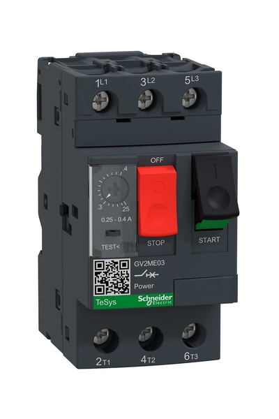 Schneider Electric - Schneider GV2-ME03 0.25-0.40A Motor Koruma Şalteri Schneider Electric - Schneider GV2-ME03 0.25-0.40A Motor Koruma Şalteri