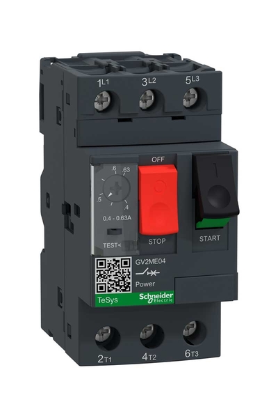 Schneider Electric - Schneider GV2-ME04 0.40-0.63A Motor Koruma Şalteri Schneider Electric - Schneider GV2-ME04 0.40-0.63A Motor Koruma Şalteri