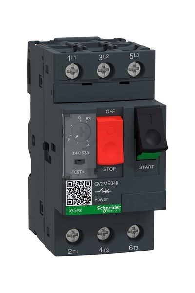 Schneider Electric - Schneider GV2ME046 Tesys Gv2 0.4-0.63A Termik Manyetik Motor Koruma Şalteri Schneider Electric - Schneider GV2ME046 Tesys Gv2 0.4-0.63A Termik Manyetik Motor Koruma Şalteri