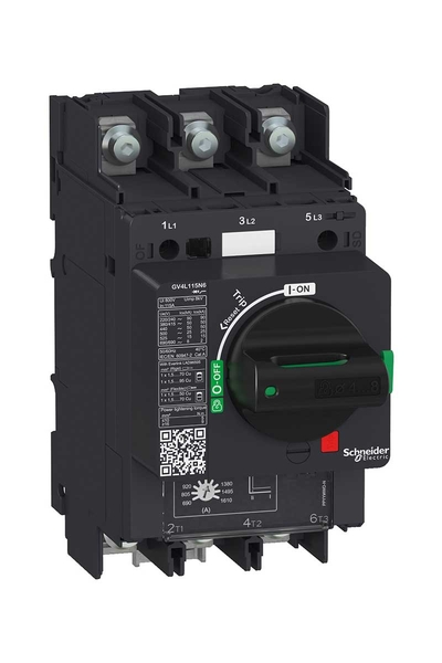 Schneider GV4L115N6 Tesys Gv4 50kA 3P 115A Manyetik Devre Kesici