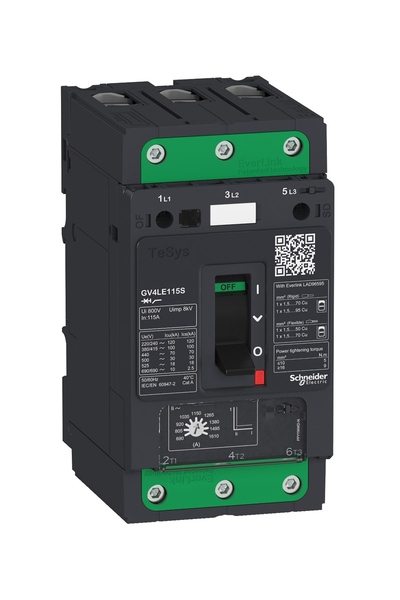 Schneider GV4LE12N Tesys Gv4 50kA 3P 12.5A Manyetik Devre Kesici