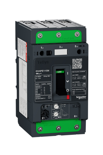 Schneider GV4PE115N Tesys Gv4 50kA 3P 115A Termik Manyetik Devre Kesici