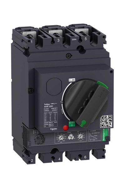 Schneider GV5P220H Tesys Gv5 220A 70kA Manyetik Motor Koruma Şalteri