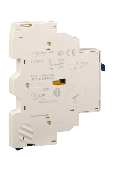 Schneider Electric - Schneider GVAM11 Tesys Gv3 1K/A Kısa Devre Yardımcı Kontak Bloğu