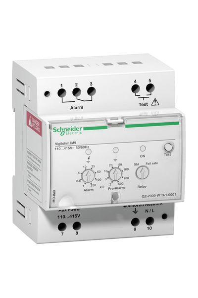 Schneider IMD-IM9-OL Vıgılohm Motorlar için 110-415V AC Off-Line Yalıtım İzleme Cihazı
