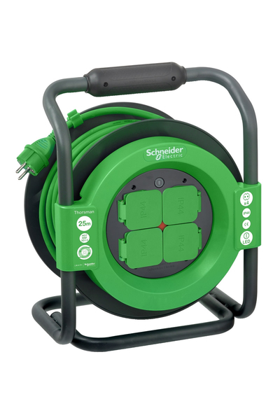 Schneider Electric - Schneider IMT33147 Thorsman 25m IP44 HO7RNF 3G1.5 Topraklı Kablo Makarası Schneider Electric - Schneider IMT33147 Thorsman 25m IP44 HO7RNF 3G1.5 Topraklı Kablo Makarası