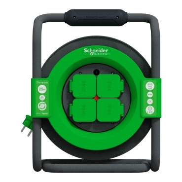 Schneider IMT33148 25m IP44 H07RN-F 3G2.5 Topraklı Kauçuk Kablo Makarası - Thumbnail