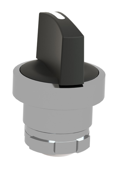 Schneider KAXZ1M12 Harmony K1 Metal Siyah Standart Kollu 28.5mm Şevli Çalışma Başlığı - Thumbnail