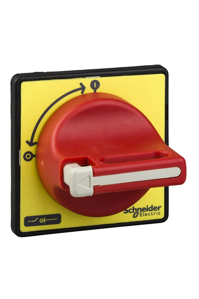 Schneider Electric - Schneider KCF2PZ Tesys Vario KCF2 60x60mm Sarı Ön Plakalı Kırmızı Döner Kurma Kolu