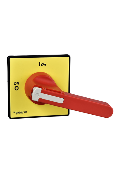 Schneider KCF3PZ TesysVario KCF3 90x90mm Sarı Ön Plakalı Kırmızı Döner Kurma Kolu