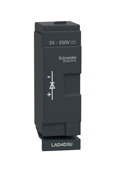 Schneider LAD4D3U 24-250V DC D40A/D65A Diyot Süpresör Modülü