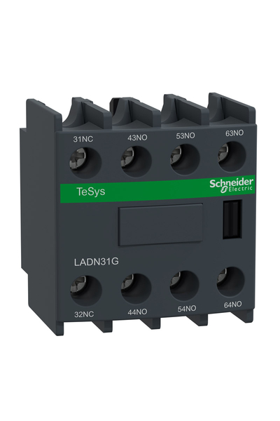 Schneider Electric - Schneider LADN31G Tesys-D 3NA+1NK Yardımcı Kontak Bloğu