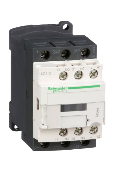 Schneider LC1-D12FD 110VDC 5.5KW 1NA+1NK Kontaktör