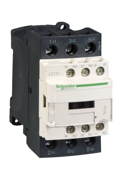 Schneider LC1-D38BD 24VDC 18.5kW 1NA+1NK Kontaktör