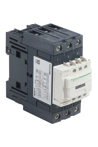 Schneider LC1-D50ABD 24VDC 22kW 1NA+1NK Kontaktör