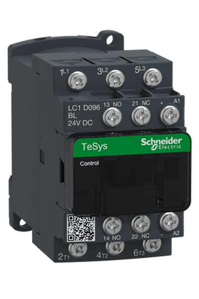 Schneider LC1D096BL Tesys D 24V DC 3P Ac3 9A Kontaktör - Thumbnail