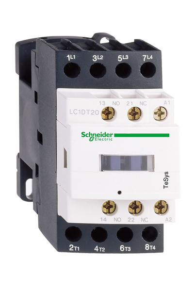 Schneider LC1D098BD Tesys D 24V DC 2NA+2NK 4P Ac3 9A Kontaktör