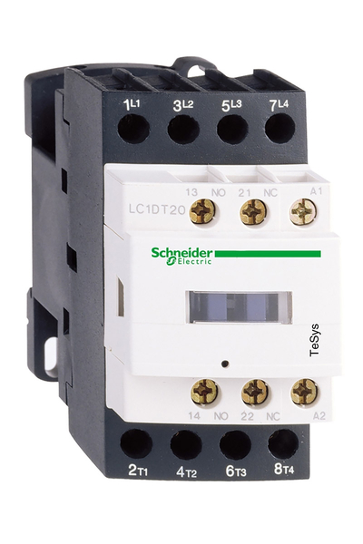 Schneider LC1D098FD Tesys D 440V 20A 4P Ac1 110V DC Bobinli Kontaktör