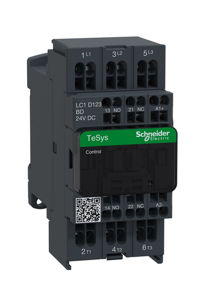 Schneider LC1D123BD Tesys D 440V 12A 3P Ac3 24V DC Bobinli Kontaktör