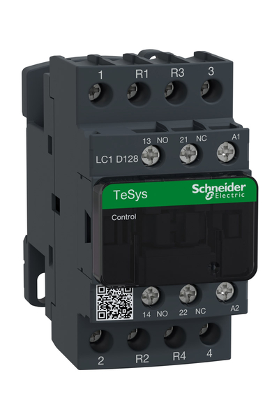 Schneider LC1D128B7 Tesys D 24V AC 2NA+2NK 4P Ac1 25A Kontaktör - Thumbnail