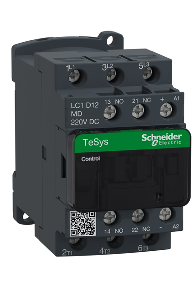 Schneider LC1D12MD Tesys D 220V DC 3P Ac3 12A Kontaktör - Thumbnail