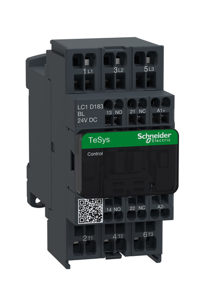 Schneider LC1D183BL Tesys D 440V 18A 24V DC 3P Kontaktör - Thumbnail