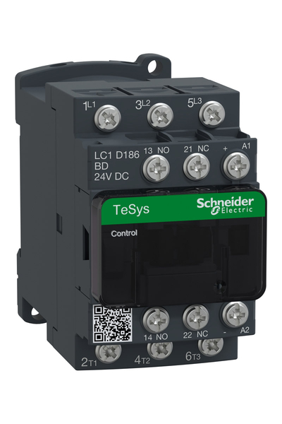 Schneider LC1D186BD Tesys D 24V DC 3P Ac3 18A Kontaktör