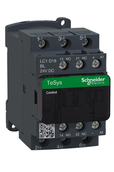 Schneider LC1D18BL Tesys D 24V DC 3P Ac3 18A Kontaktör