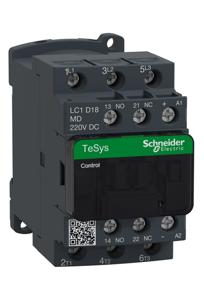 Schneider LC1D18MD Tesys D 220V DC 3P Ac3 18A Kontaktör