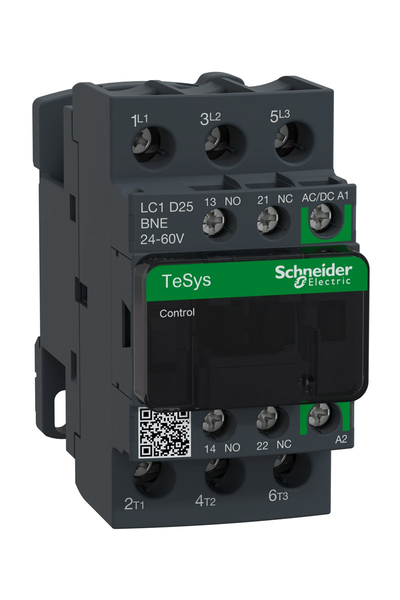 Schneider LC1D25BNE Tesys D Green 24-60V AC/DC Ac3 25A Kontaktör - Thumbnail