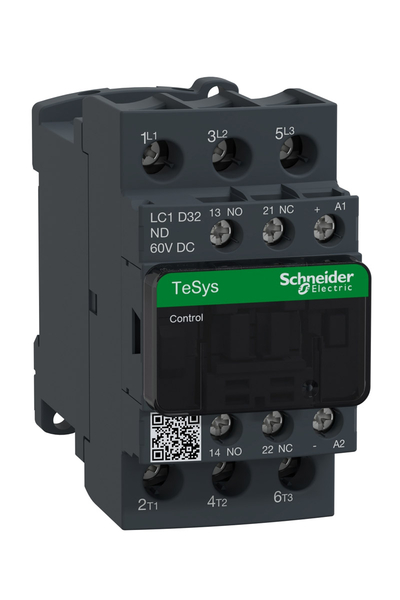 Schneider LC1D32ND Tesys D 440V 32A 60VDC Bobinli Kontaktör